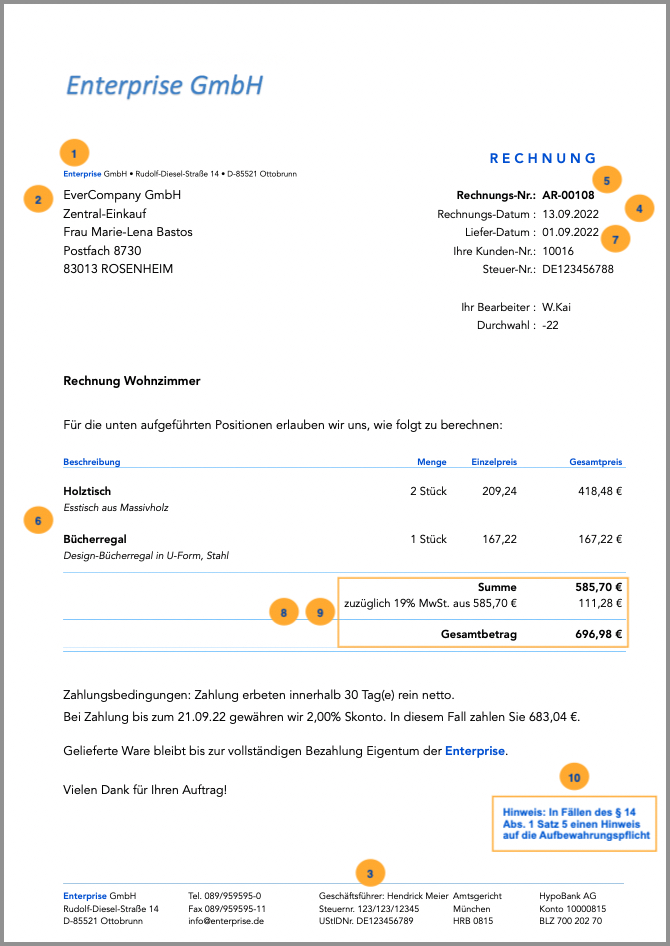 Korrekte Rechnungsstellung – Welche Angaben Sind Erforderlich?
