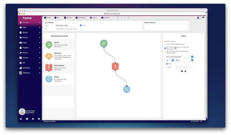 Neuen Workflow starten